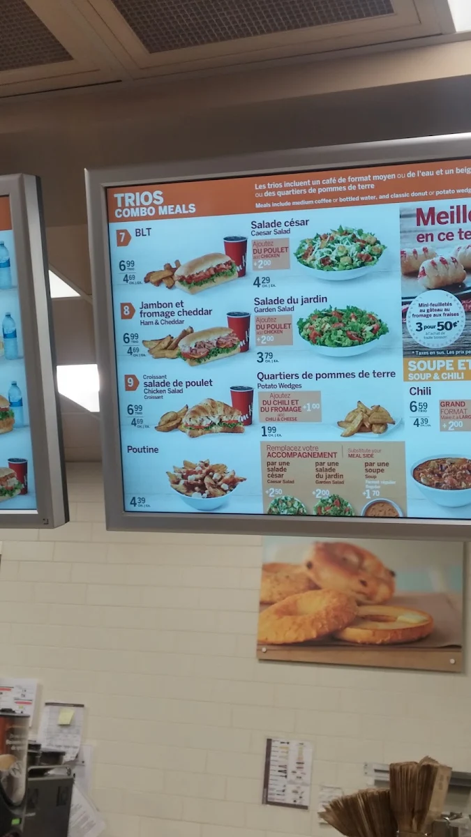 Menu, Tim Hortons