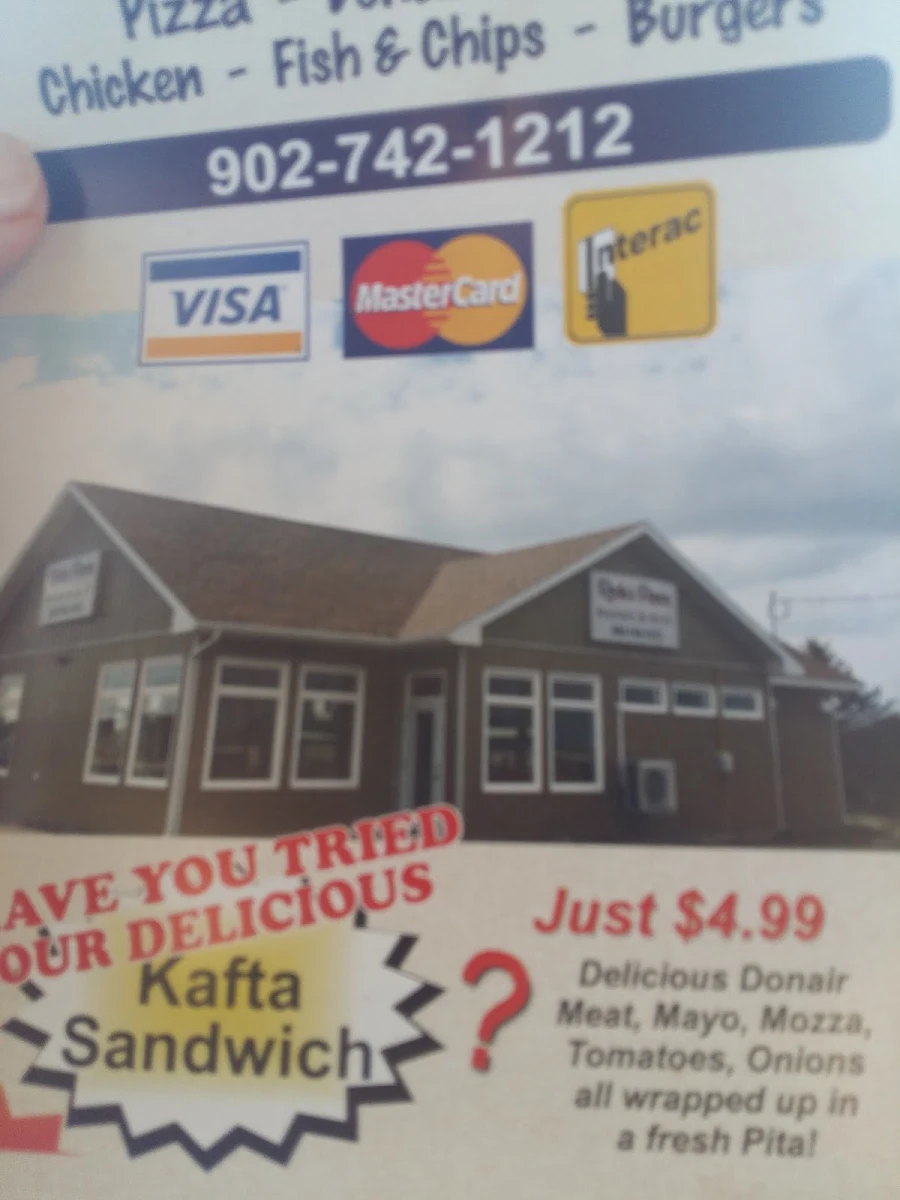 Menu, Redo's Pizza Donair & Grill - Yarmouth
