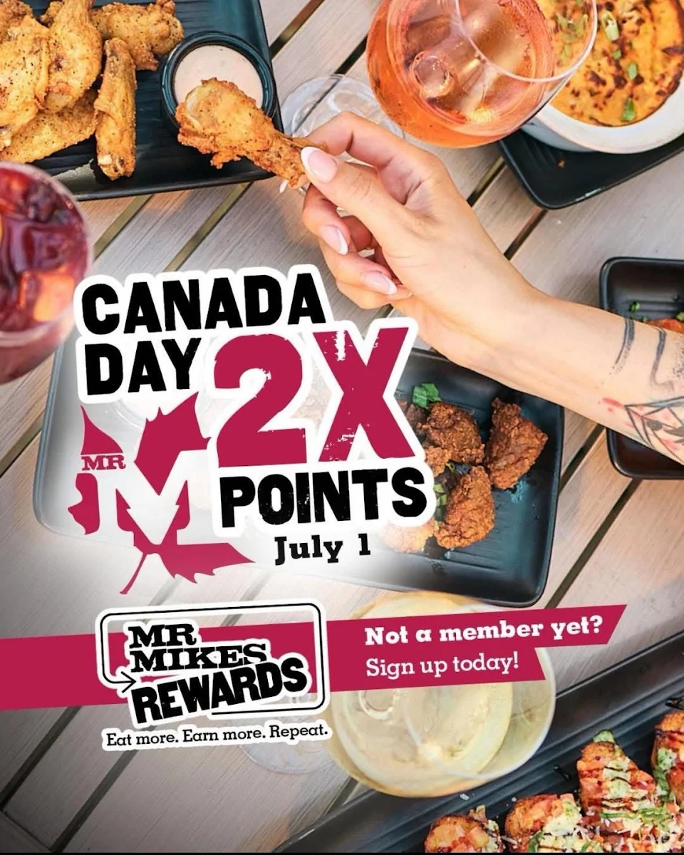 Menu, MR MIKES SteakhouseCasual