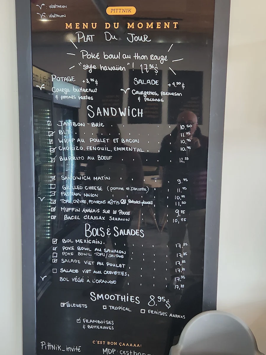 Menu, PittNik