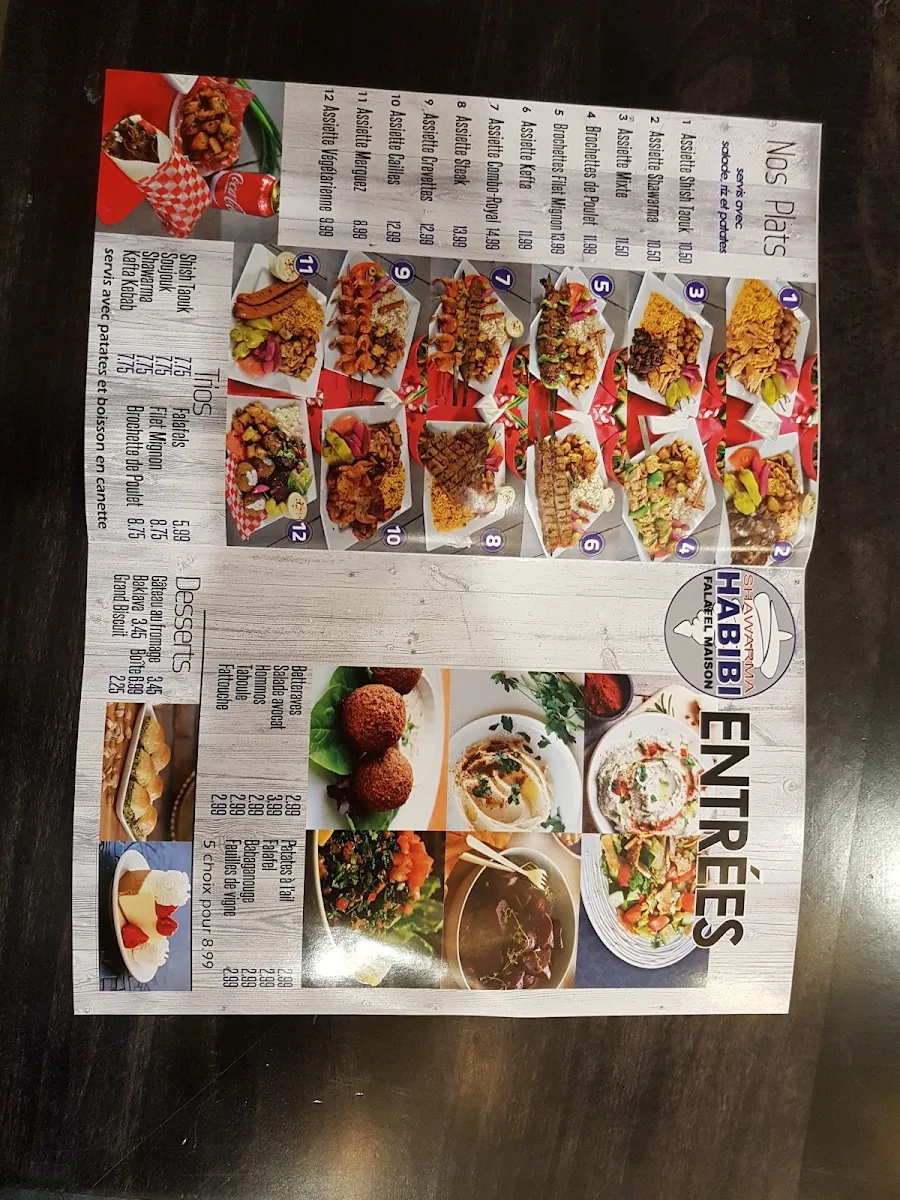 Menu, Les grillades du cèdre