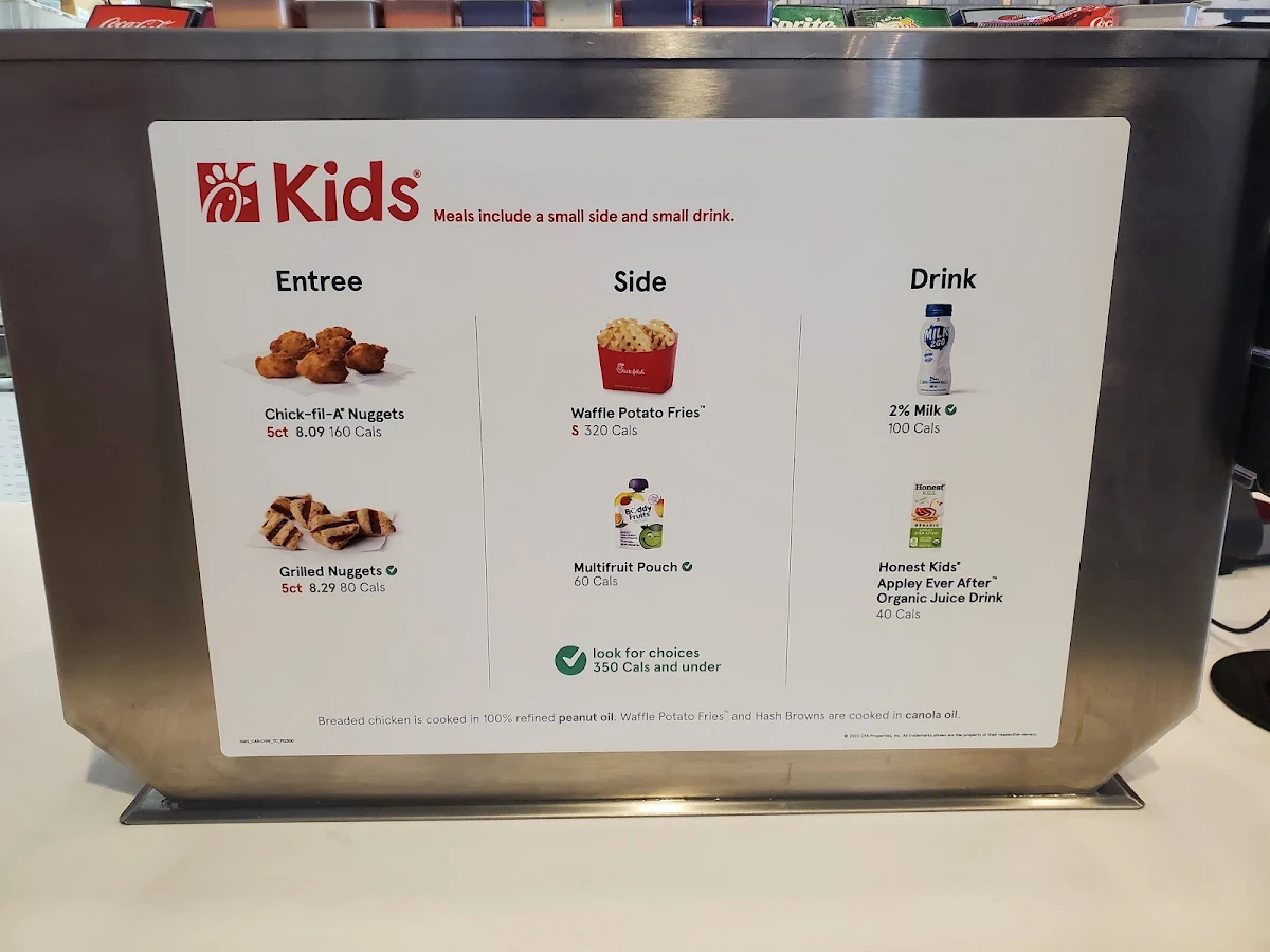 Menu, Chick-fil-A