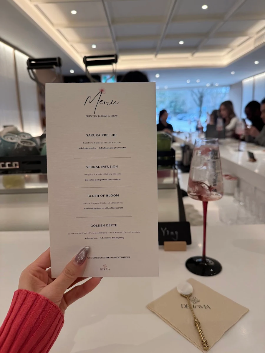 Menu, Denovia Cafe