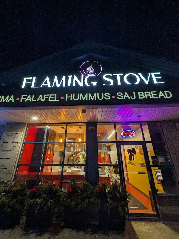 flaming stove