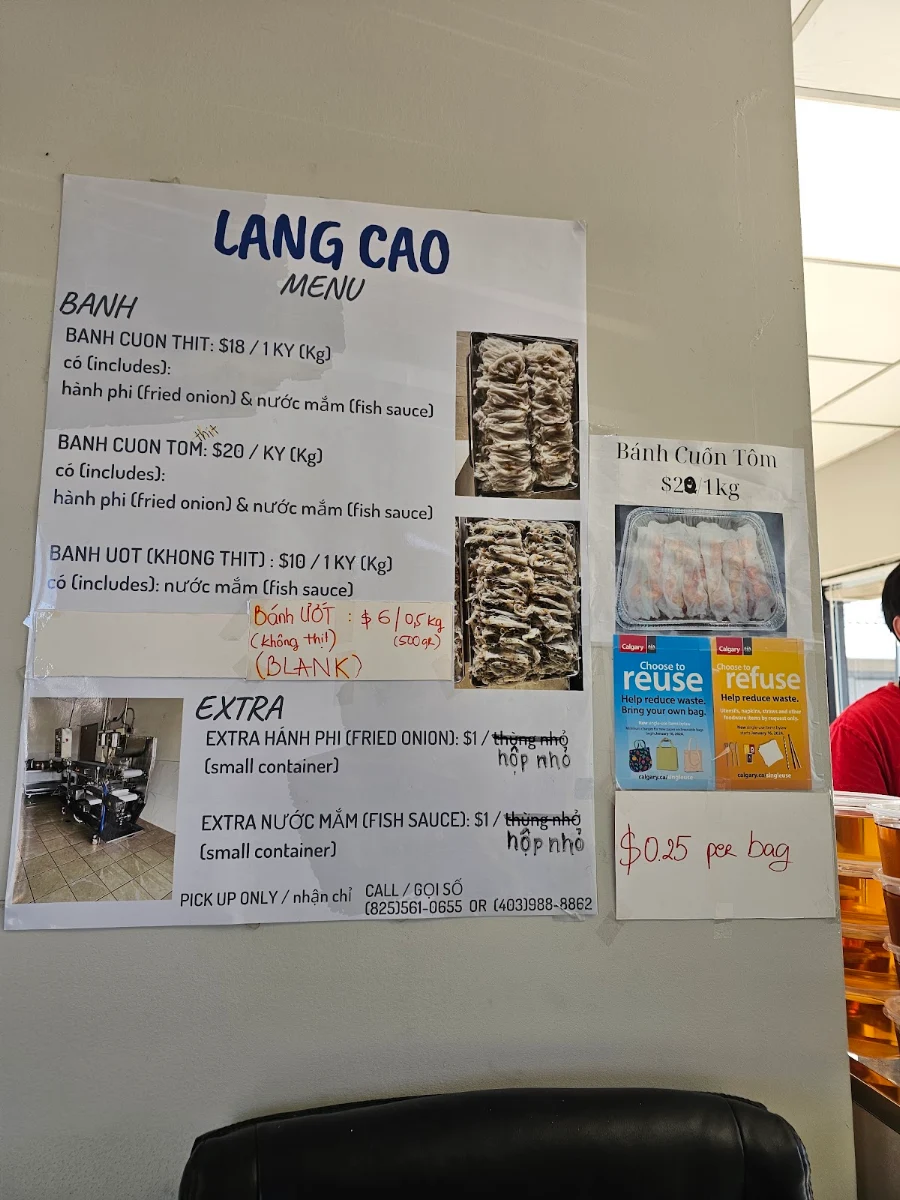 Menu, LANG CAO