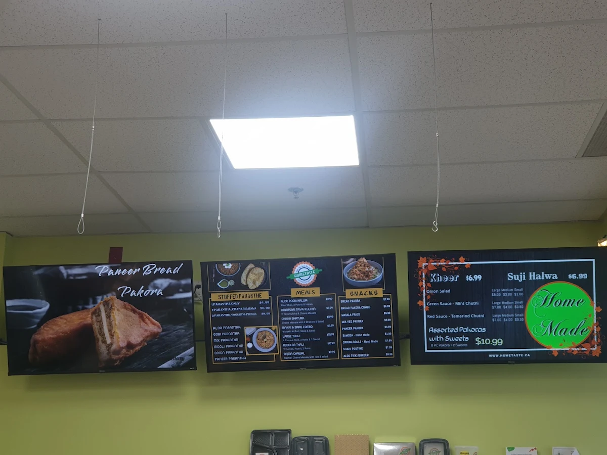 Menu, HomeTaste - Indian Cuisine, Indian Restaurant, Indian Food, Takeout Restaurant, Tiffin & Catering Services kitchener