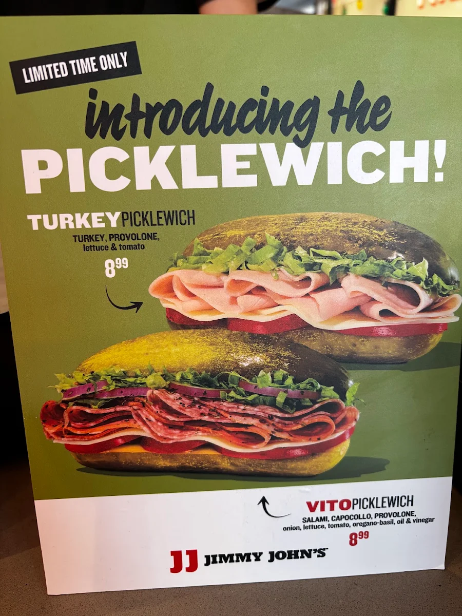 Menu, Jimmy John's