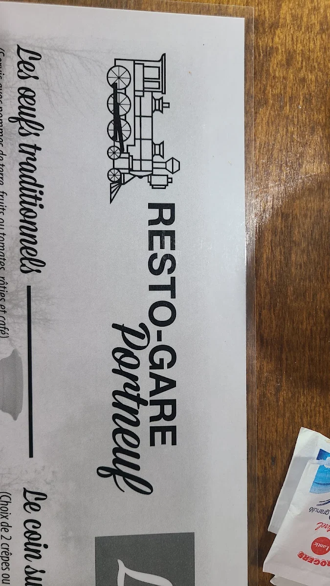 Menu, Resto-Gare de Portneuf