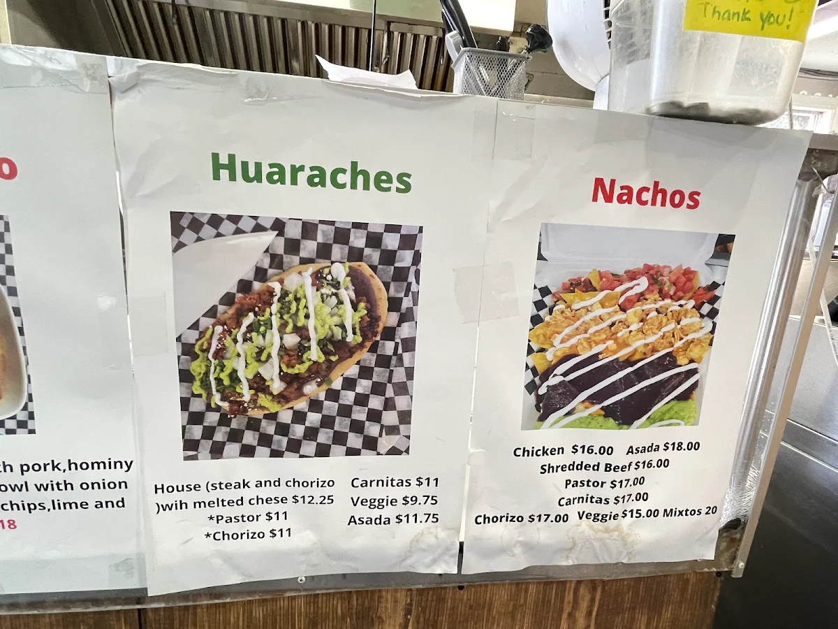 Menu, Salsa & Sabor