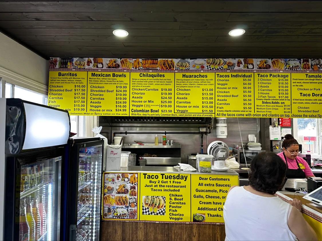 Menu, Salsa & Sabor