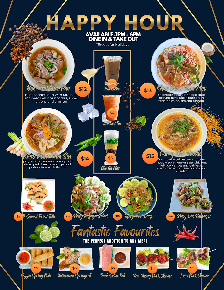 Menu, Di Chai