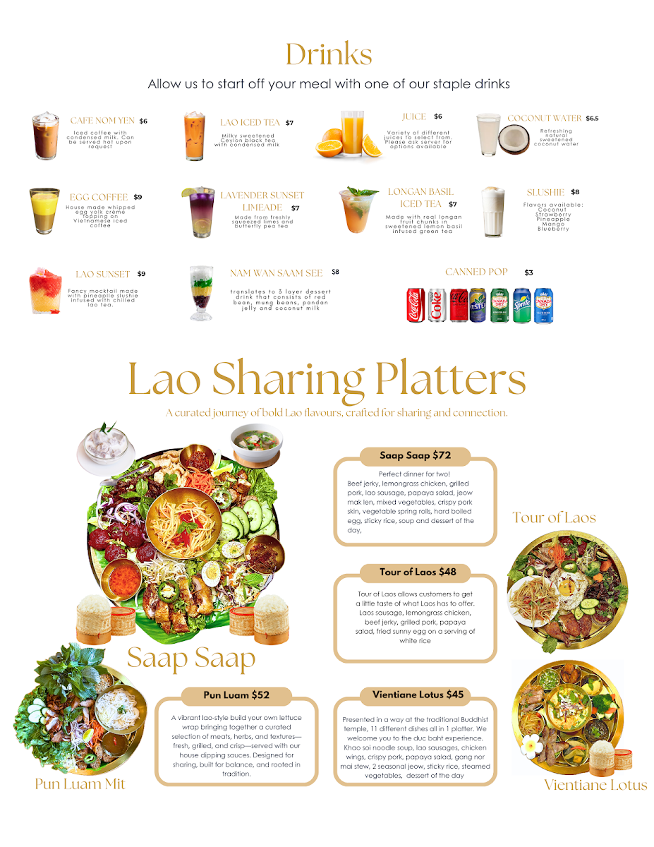 Menu, Di Chai