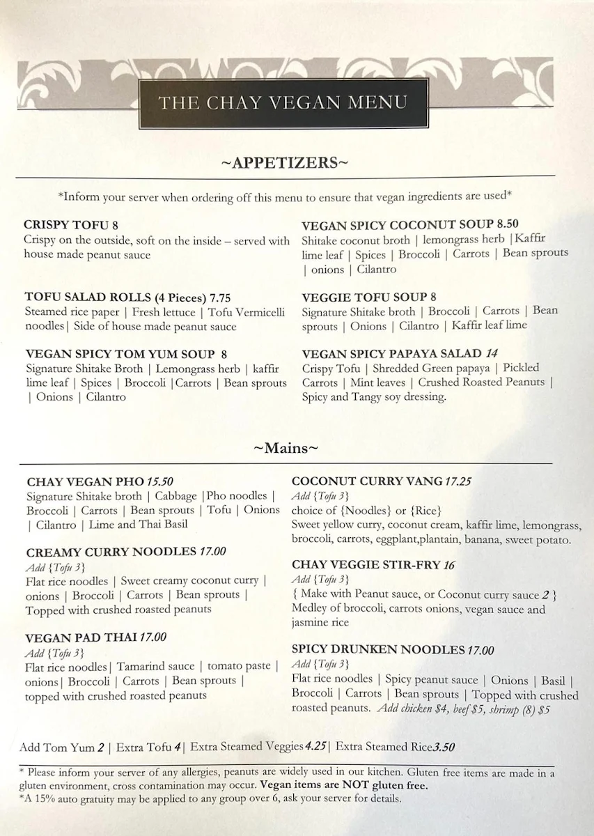 Menu, No.1 Noodle