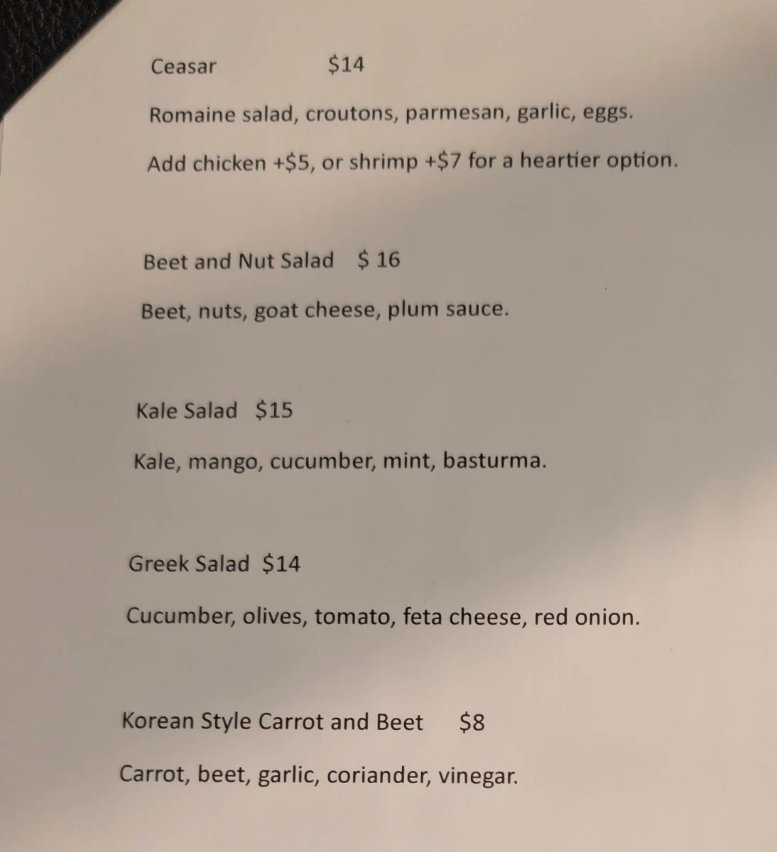 Menu photo 2