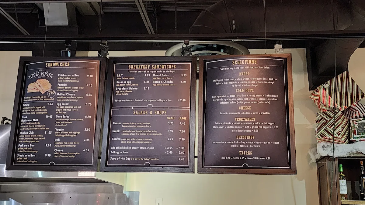 Menu, Nova Era Bakery