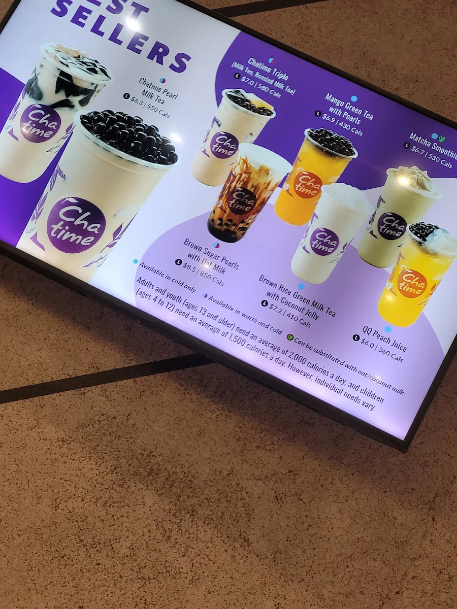 Menu, Chatime