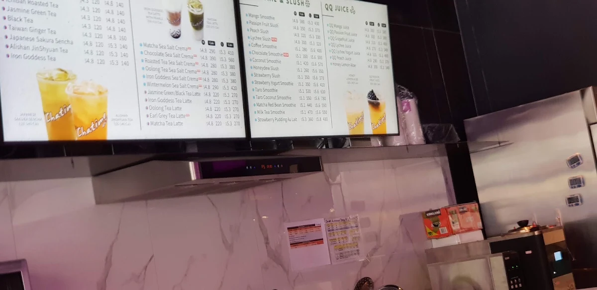Menu, Chatime