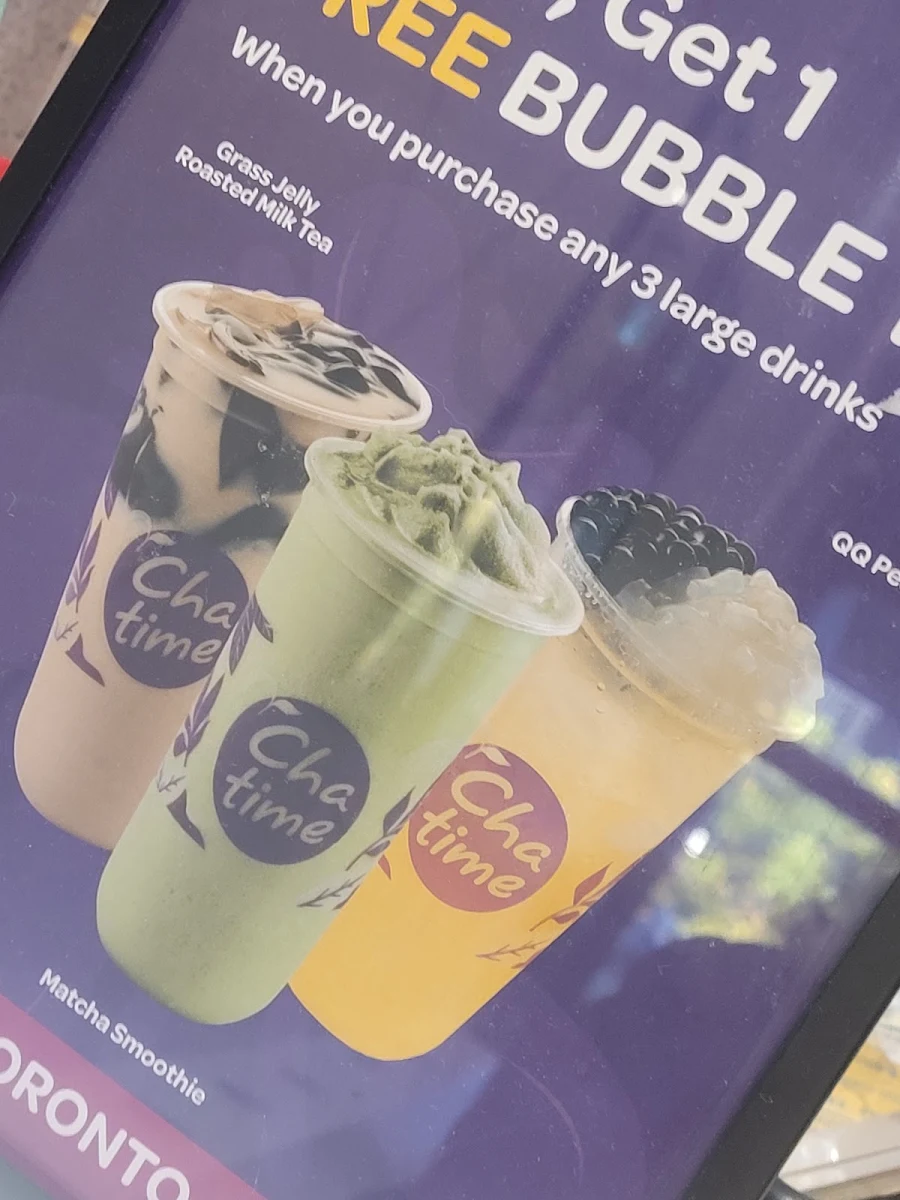 Menu, Chatime