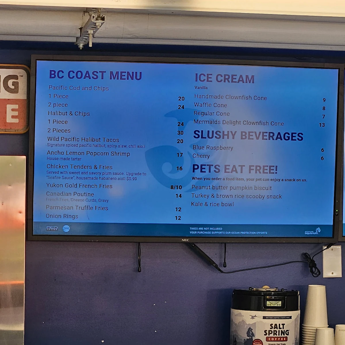 Menu, Bicycle Bistro