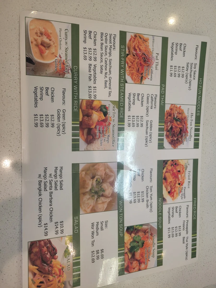 Menu, Panda Hut Leduc Chinese Restaurant
