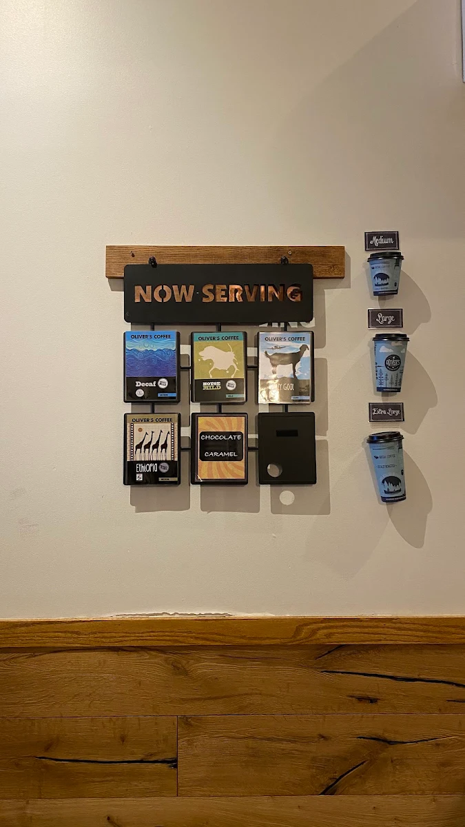 Menu, Olivers Coffee