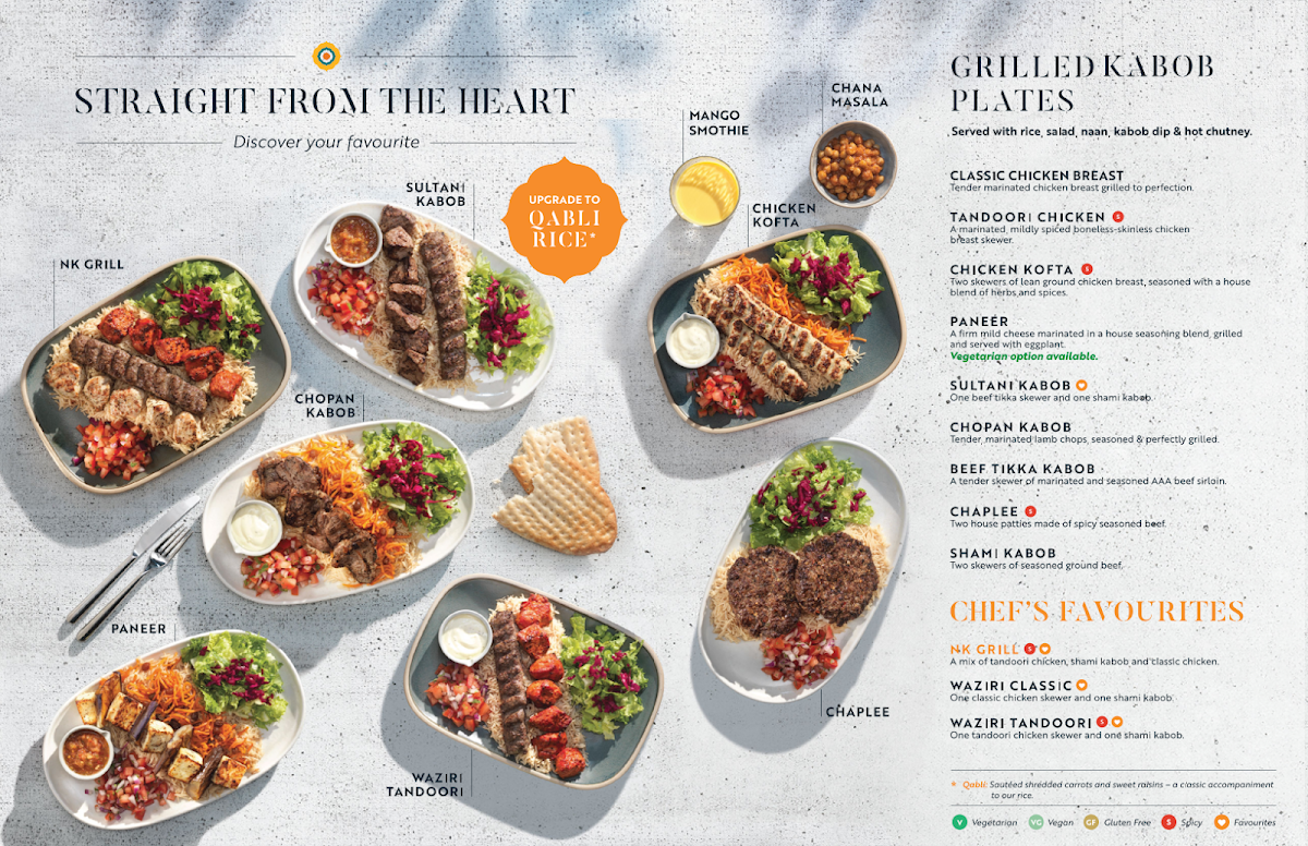 Menu, NAAN KABOB