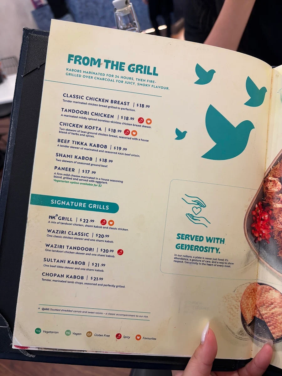 Menu, NAAN KABOB