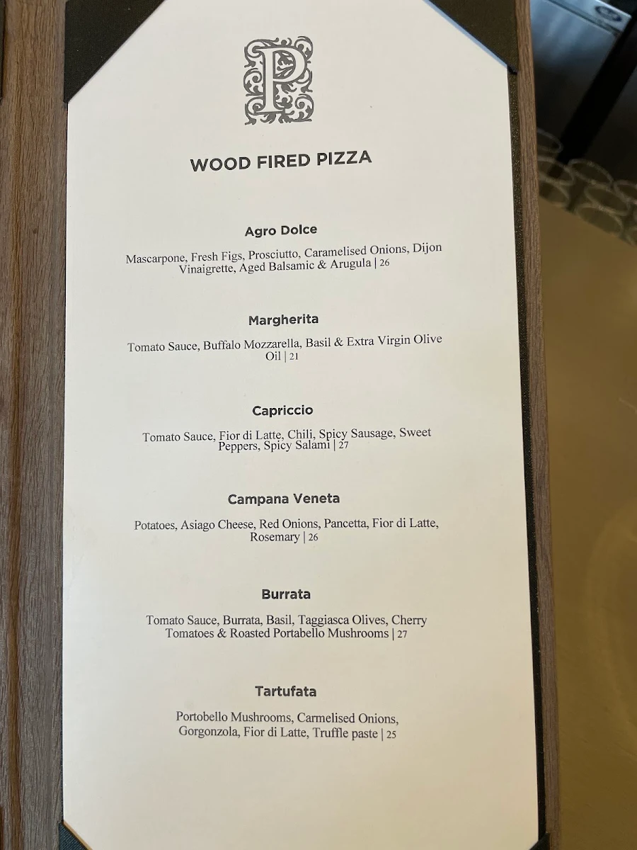 Menu, Pasqualino