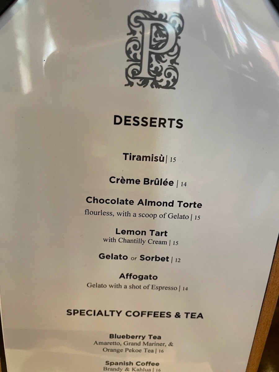 Menu, Pasqualino