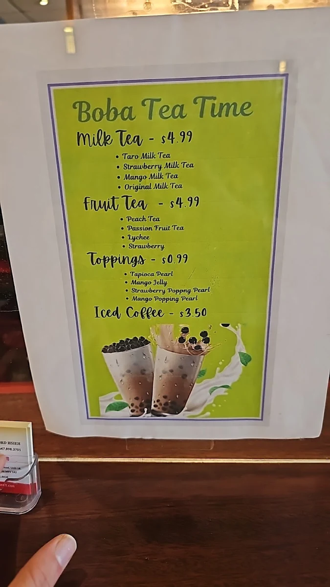 Menu, Golden Joy Hakka Restaurant