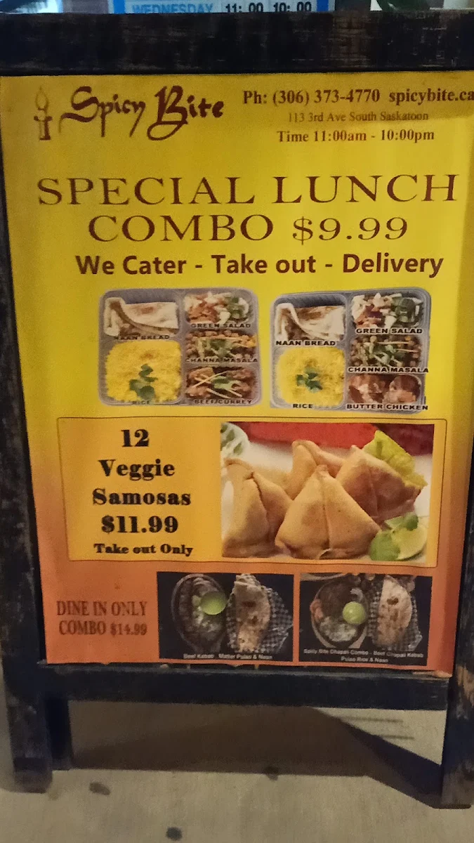 Menu, Spicy Bite