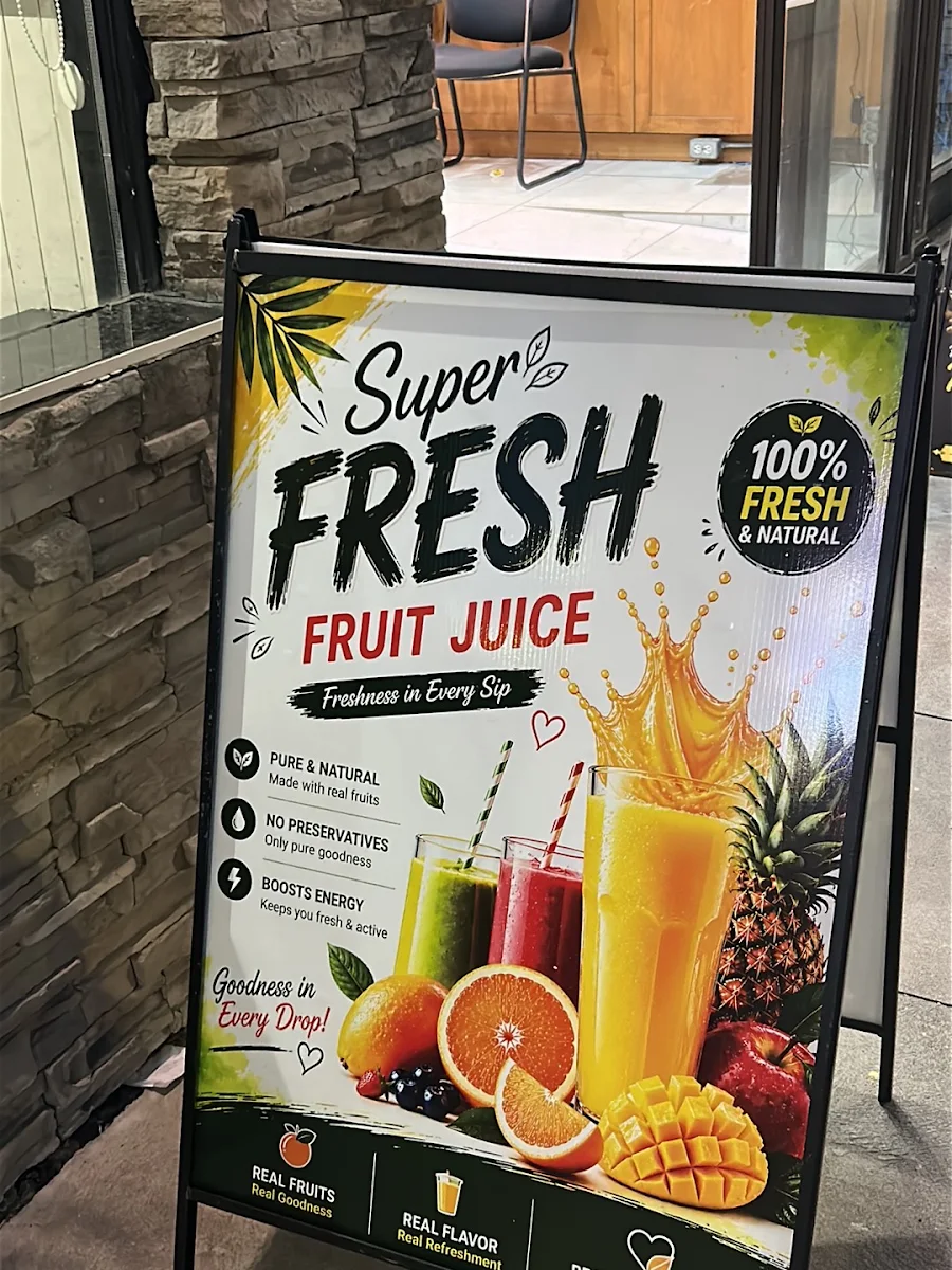 Menu, Superfresh Fruit Juice & Shake