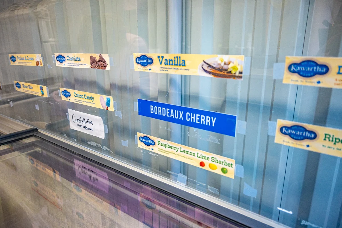 Menu, Whip's N Lick's Ice Cream Shop