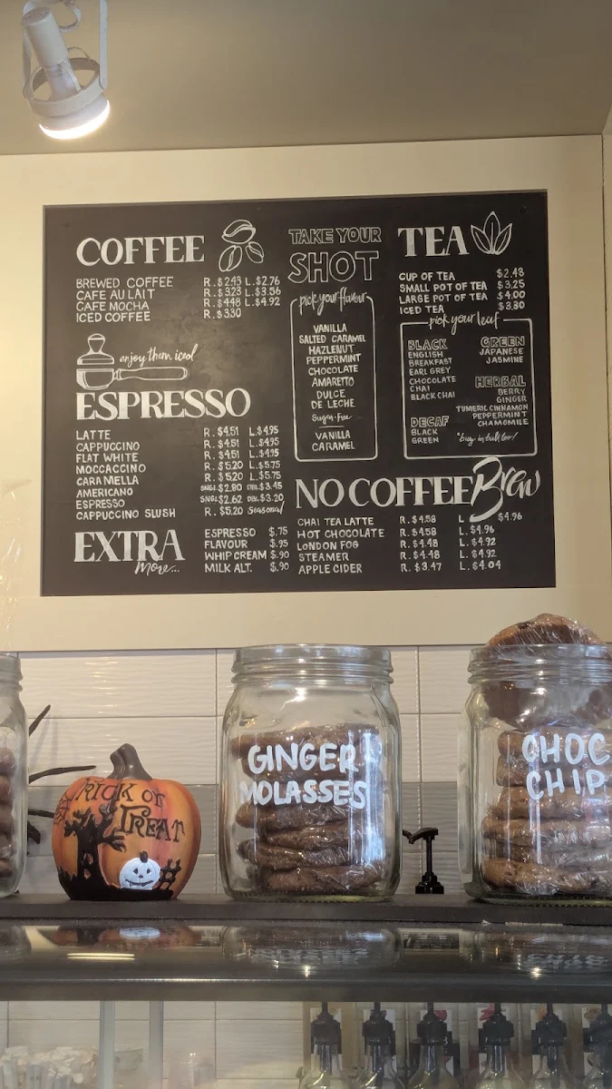 Menu, Coutts Coffee Roastery & Cafe