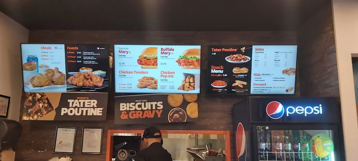 Menu, Mary Brown's Chicken