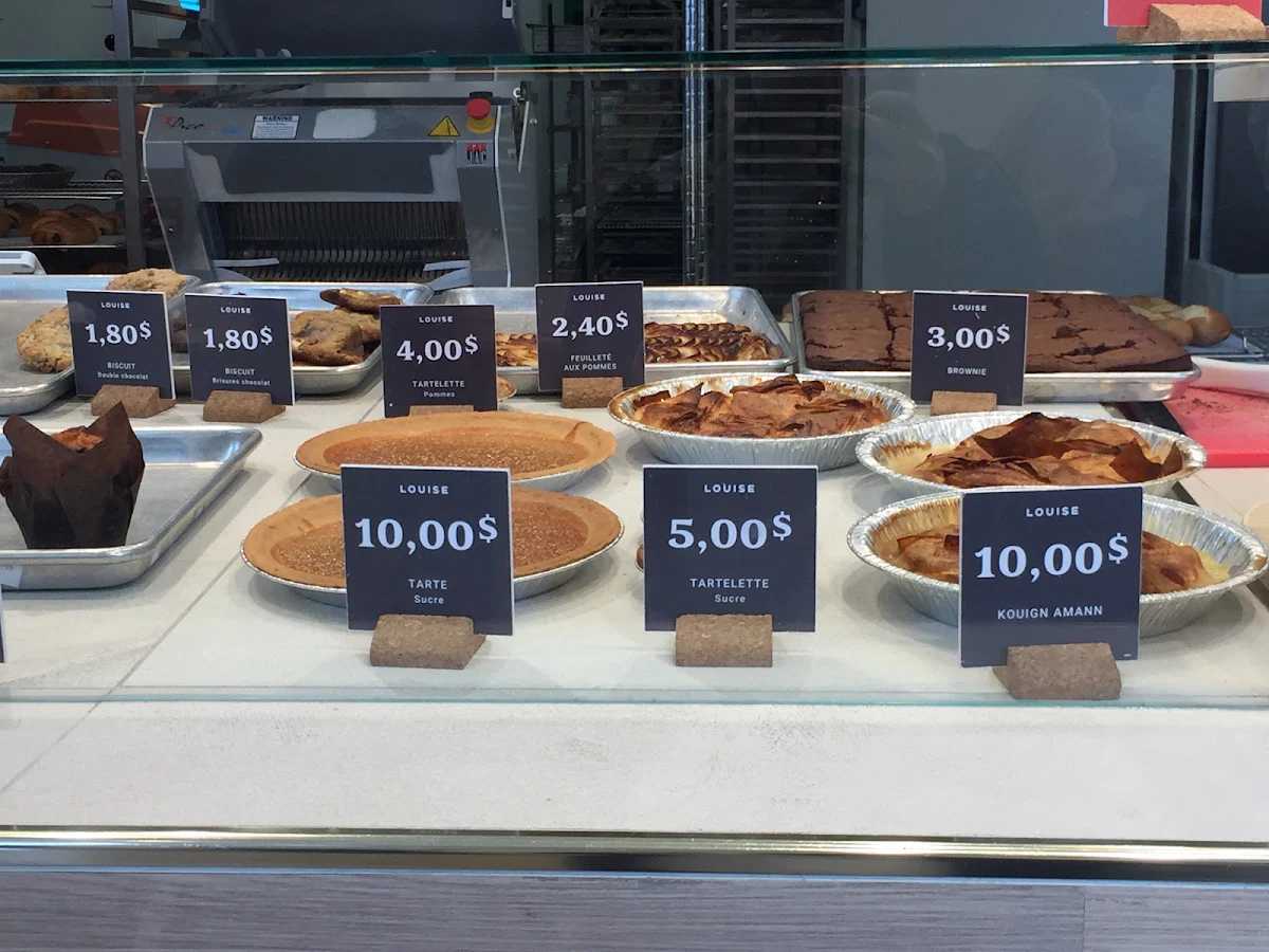 Menu, Louise Boulangerie