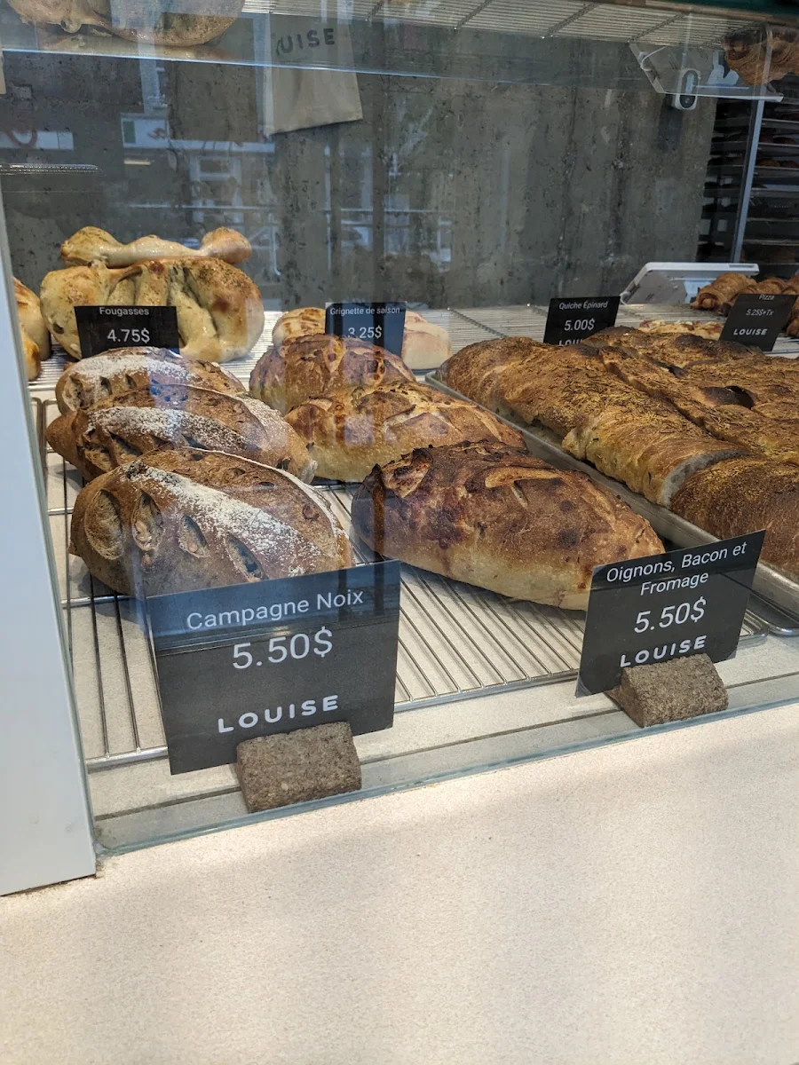 Menu, Louise Boulangerie