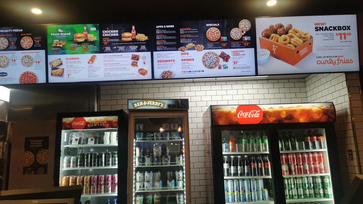 Menu, Pizza Pizza