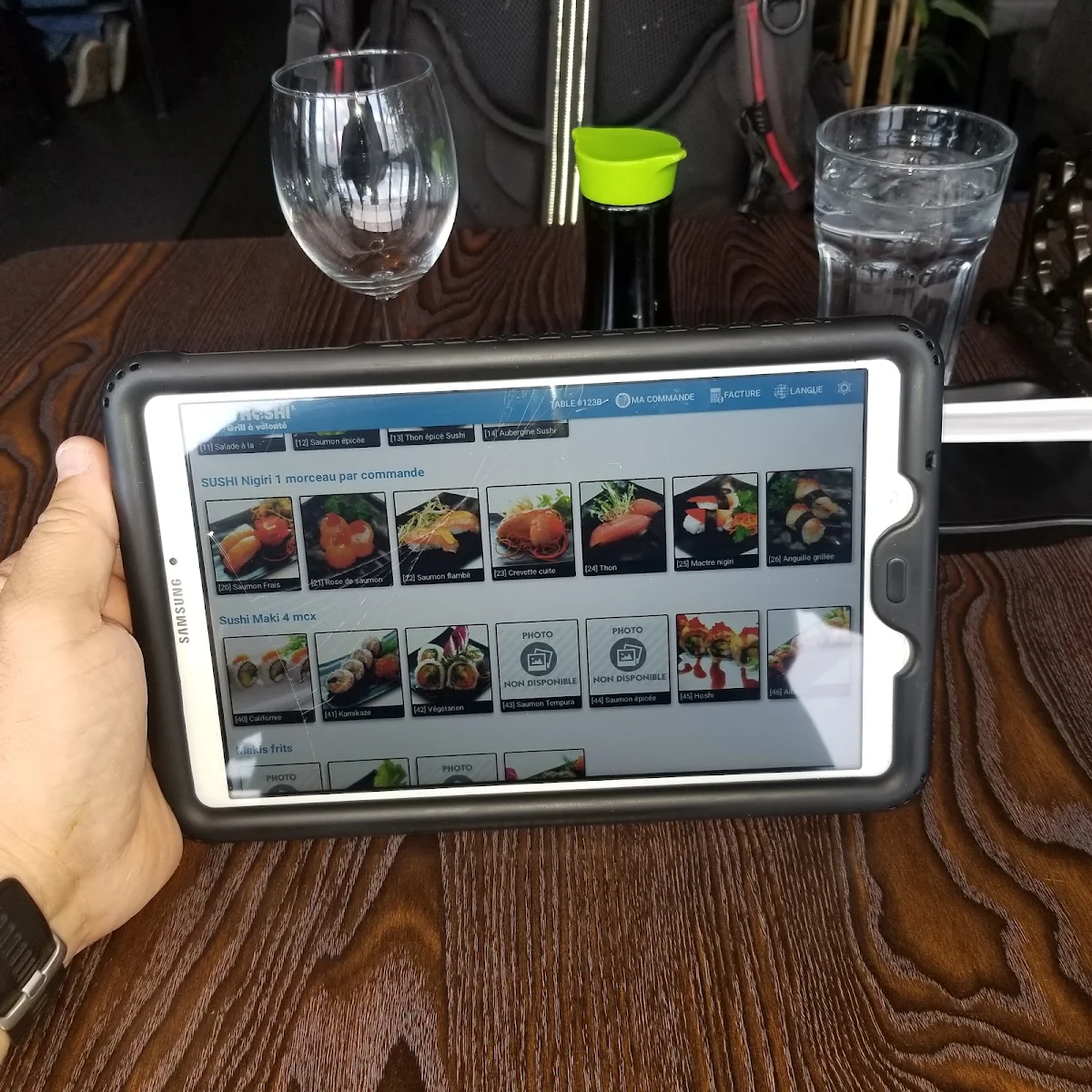 Menu, Sushi Hoshi
