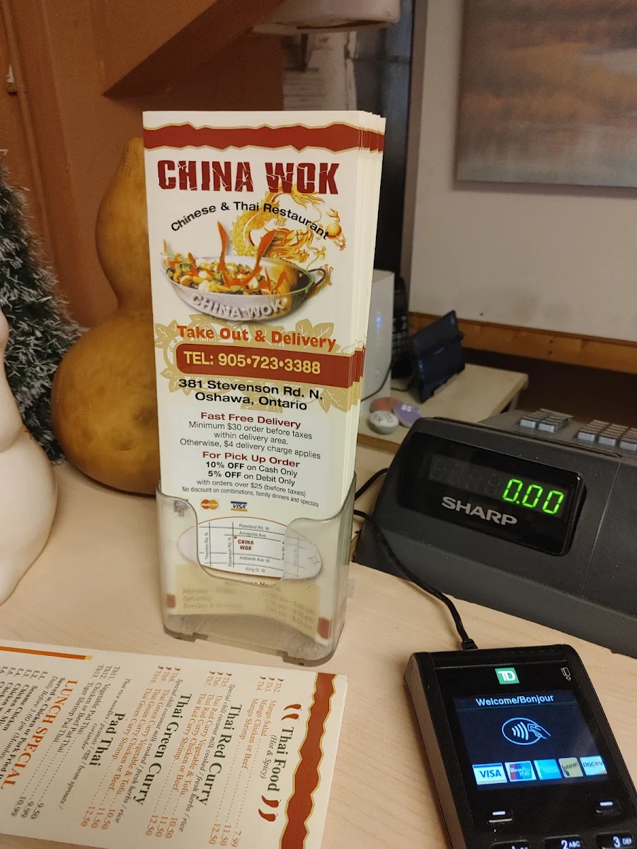 Menu, China Wok