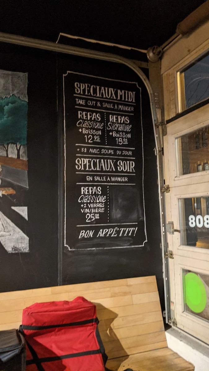 Menu, Saint Pizza (FFPizza) - Saint Henri