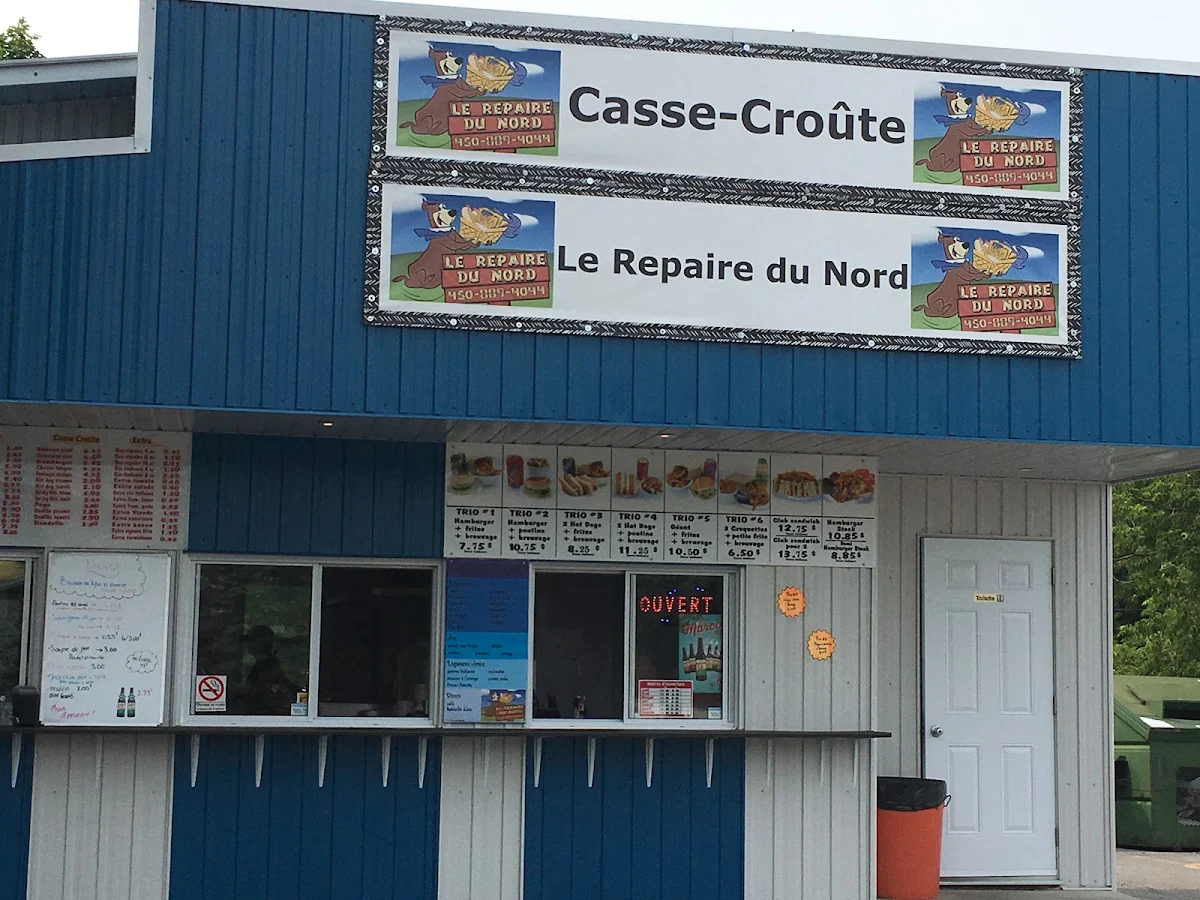 Menu, Le Repaire Du Nord Inc