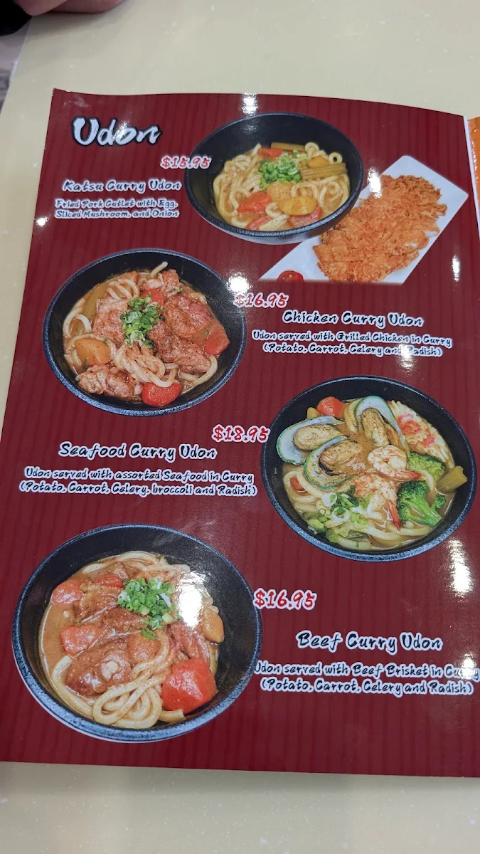 Menu, Donburi King