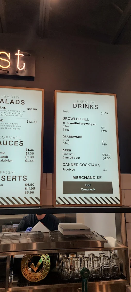 Menu, Crispy Crust Pizzeria