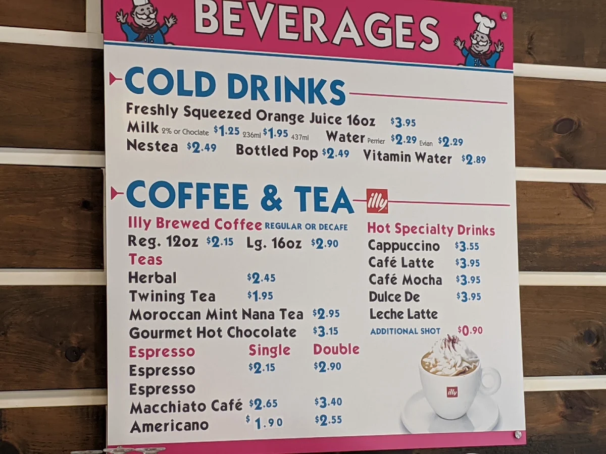 Menu, What A Bagel Dufferin