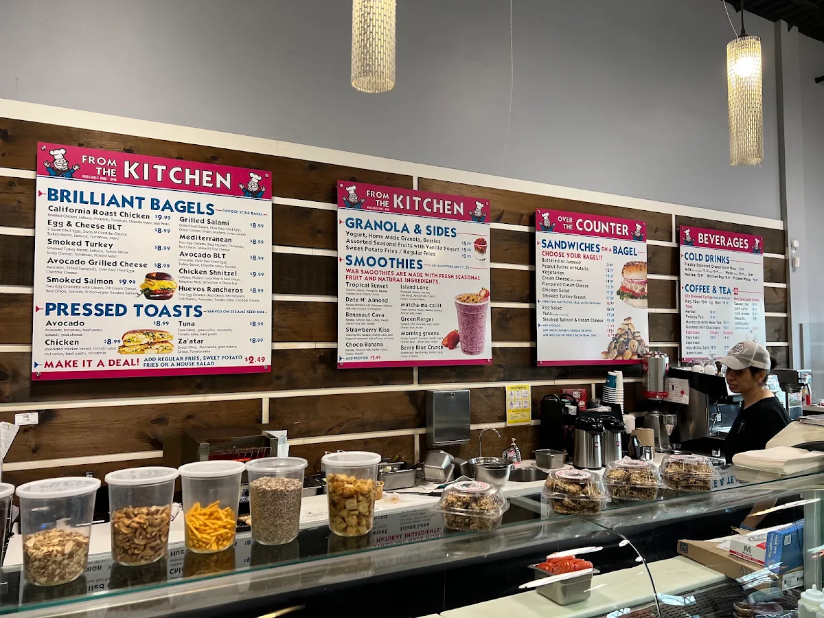 Menu, What A Bagel Dufferin