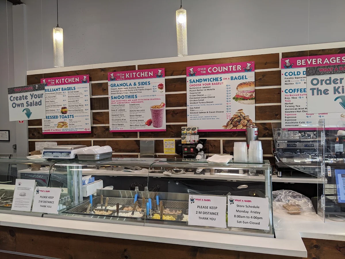 Menu, What A Bagel Dufferin