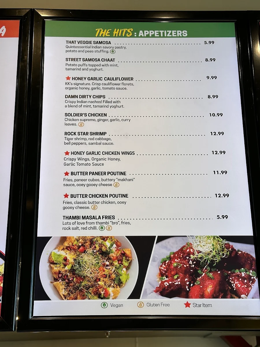 Menu, My Roti Place / My Dosa Place Scarborough