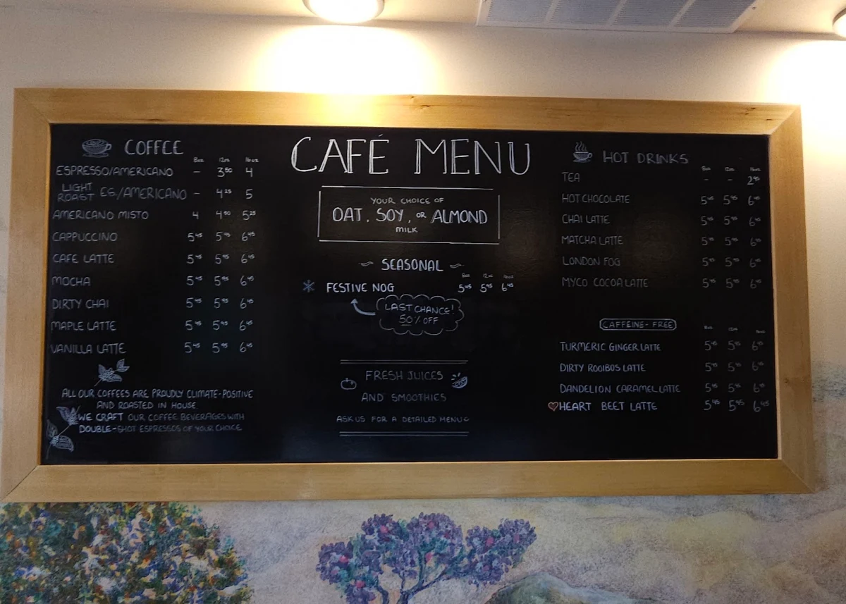 Menu, Green Cuisine Vegetarian Restaurant