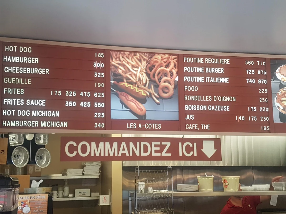 Menu, Cantine Normandin